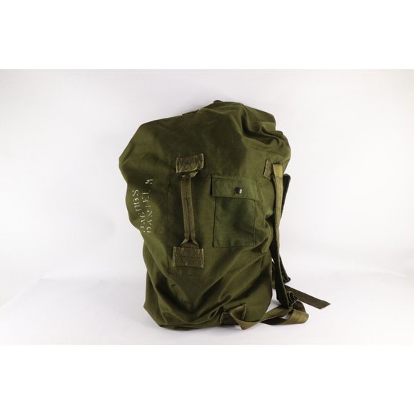 Vintage US Military Issue Nylon Top Loader Backpack Duffle Vintage US Military Issue Nylon Top Loader Backpack Duffle